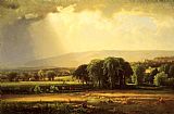 George Inness Famous Paintings - Harvest Scene in the Delaware Valley